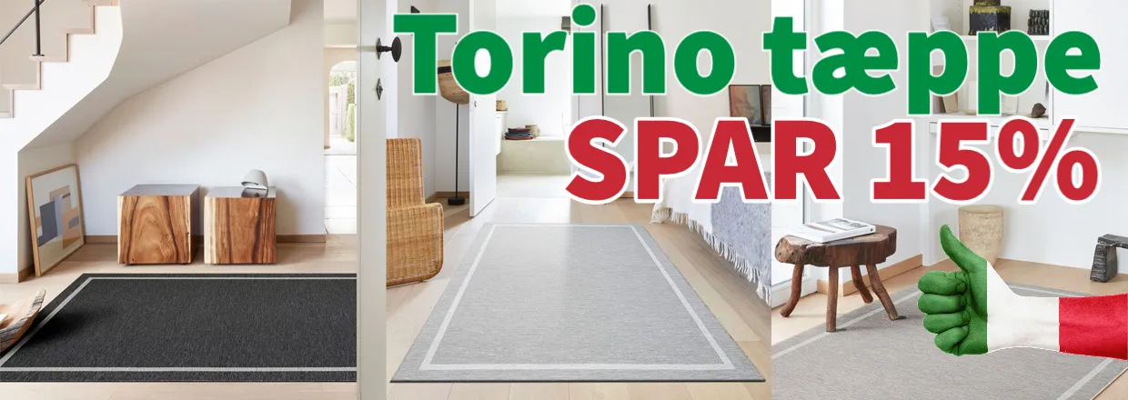 Tilbud på løse tæpper - Torino